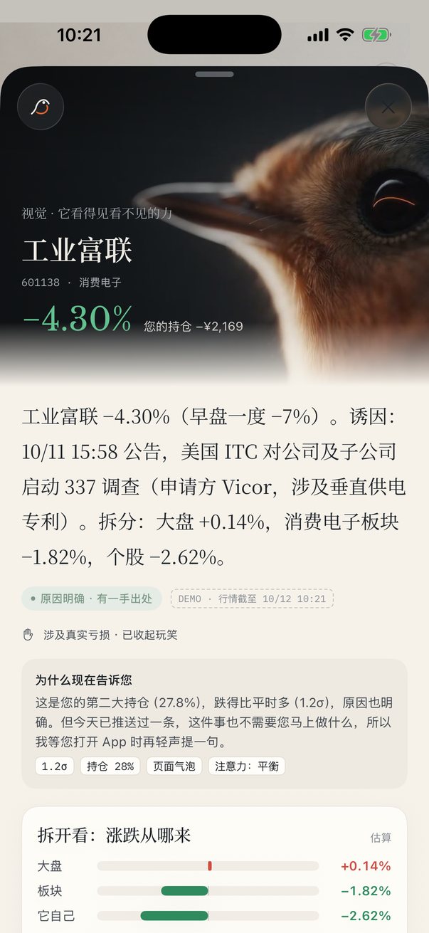 ROBIN 对工业富联下跌的解读界面